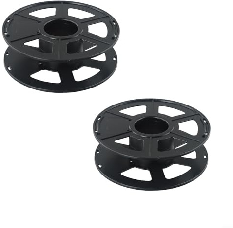 CWOQOCW Empty Cable Wire Wrap Reel Drum, Christmas Lights Tidy Storage Reel, Rotating Cable Rope Filament(2pcs)