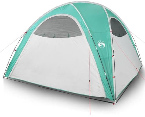 vidaXL Tente de Réception, Belvédère avec Parois Latérales, Tonnelle de Barbecue, Pavillon de Jardin Terrasse Patio, Vert 190T Taffetas