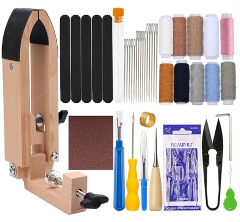 Set Di Attrezzi Per Pelle, Macchina Per Cucire In Pelle Set Per Cucitura In Pelles Clip Per Pelles Per Cucire A Mano Strumento Per Cucitura In Con Clip Di Fissaggio Per Cucito A Mano FaiDaTe