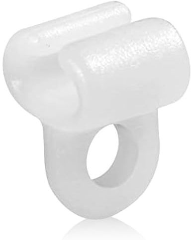 DLPRK 40 ganci tende plastica bianca