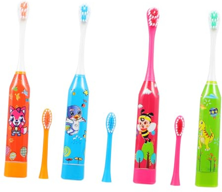 COLLBATH Spazzolino Elettrico Per Ragazzo Ragazza A Vibrazione Sonica Pulisci Denti in Modo Completo Rimuove Tartaro E Macchie Protegge I Denti Mini-portatile E Leggero