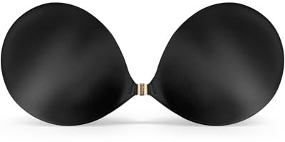 Niidor 2025 Newest Sticky Bra Strapless Adhesive Invisible Push up Silicone Bra with Magnetic Clasp for Women Backless Dress