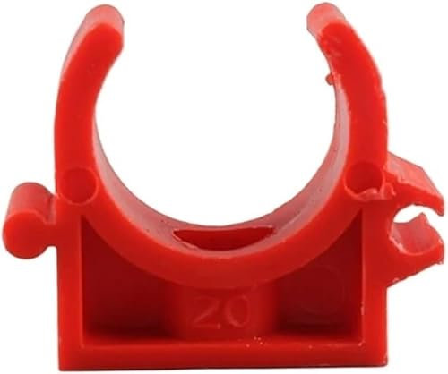 Abrazadera de tubo de PVC, abrazadera de tubo tipo U, abrazadera de clip for tubería de agua, 50 piezas de 16 mm a 20 mm de diámetro, conector de abrazadera de tubo de PVC, accesorios de tubo de plást