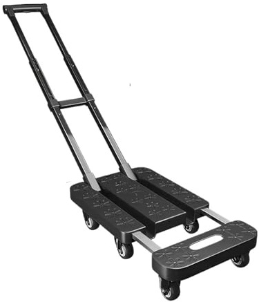 LMMIAOZ Anhänger Handkarre Klappbare Plattformkarre Handsackkarre Trolley Transportkarre Schwerlast 270KG Home Handkarre