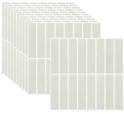 10 Sheets Peel and Stick Wall Tiles 12×12 Inch for Kitchen Bathroom (2D) | Waterproof Rectangle Self Adhesive Tile Stickers Stick on Tiles Heat Resistant Backsplash Tile Self Adhesive Splashback