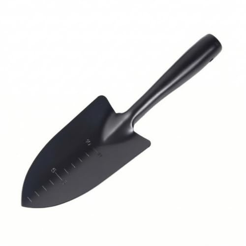 Gralara Transplantoir Monobloc Pelle Jardinage Confortable Outil pour Balcon, Pelle De Jardin Pointue Large en Acier Au Manganèse Noir