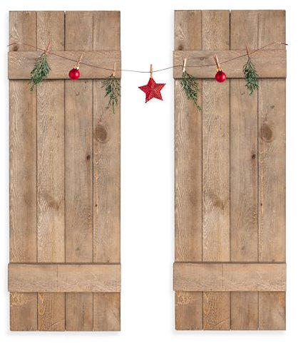 Ilyapa Holztüren, Wanddekoration, Bauernhaus-Stil, Scheunentür, Fensterläden für Innen- oder Außenbereich