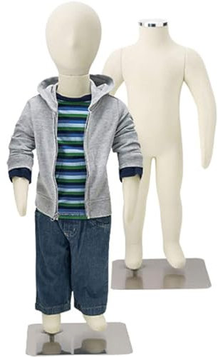 HDYZJQ schaufensterpuppe Flexible Ganzkörper-Schaufensterpuppe, 1–14 Jahre alt, Schaumstoff-Styropor-Nähpuppe, for Kinder, Jungen, Mädchen, Babys, Kleinkinder, Kleidungsdisplay(6 Years Old(106cm))