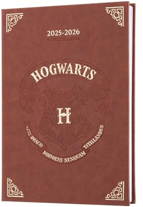 Grupo Erik Kalender 2026, A5, Wochenansicht, Harry Potter Schreibwaren, A5 Wochenplaner 2026, 17 Monate akademischer Terminplaner 2025–2026, Wochenansicht, Harry Potter Geschenke