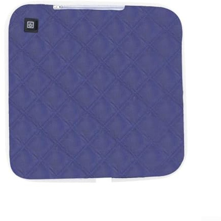 LatoYard Cuscino riscaldato per Smart 5 V, tappetino riscaldante ricaricabile per esterni con 3 impostazioni di temperatura, adatto a sedia o sedile, blu navy, marrone caffè