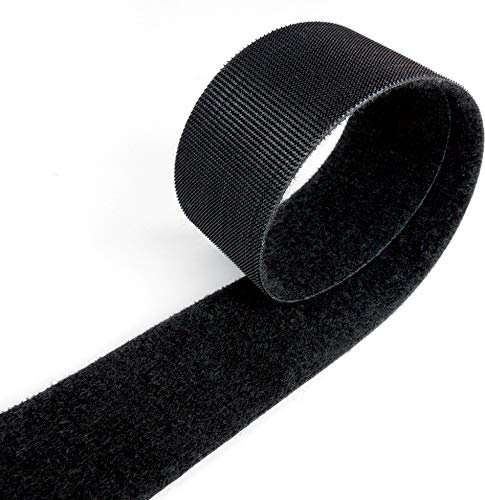 Velcro® Nastro a doppio lato ONE-Wrap®, nero, larghezza 50 mm, 1 m, lunghezza continua