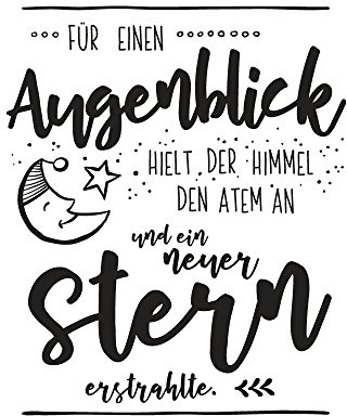 Rayher 29177000 Stempel ein neuer Stern, zur Geburt, 6 x 7 cm