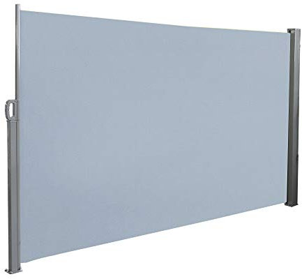 UISEBRT Tenda Laterale Avvolgibile per Balcone, Terrazza, Giardino, 180 x 300cm, Grigio