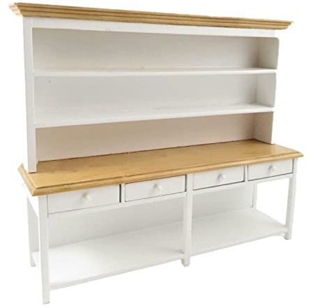 Melody Jane Puppenhaus Weiß& Eiche Hell Lang Kommode Schrank Küche Esszimmer Möbel