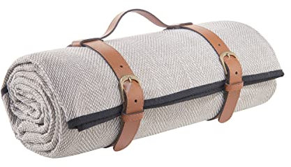 BUTLERS Picknickdecke Wanderlust (150 x 200 cm) wasserdichte, gepolsterte Campingdecke, faltbar mit Tragegriff. Waschbar, isolierte Strandmatte, für Park, Garten, Outdoor.