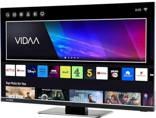 Avtex V249DS 23.8” Full HD Smart TV/DVD with built-in HD satellite decoder for Caravans, Motorhomes, Campers & Marine