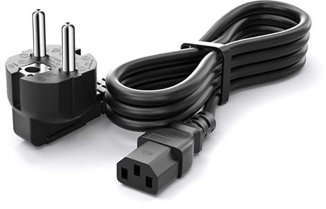 Tv Stromkabel (1 Stück 3m), CYD 250V 10A Eu Netzteil Stecker Kompatible mit TV netzkabel Samsung LG Stecker Stromkabel Monitor LG HP Philips Samsung