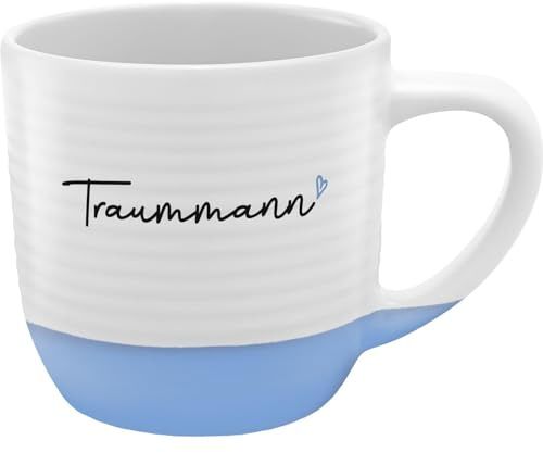 Tasse mit Rillen Motiv Traummann