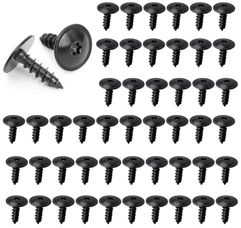 ANBOO 50 Pièces Vis Autoforeuse Torx Inox M5x16mm | Lot vis autoperçantes pour carrosserie automobile : garde-boue, pare-chocs, grilles métalliques. Vis tôle inox résistantes, i
