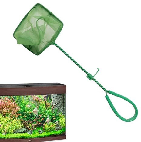 Red de Pesca para Acuario, Malla Fina, Red de Pesca para Pecera, Red de Pesca Pequeña, Red de Pesca para Acuario, Red para Pecera, Red para Acuario con Mango Largo para Capturar Peces Pequeños