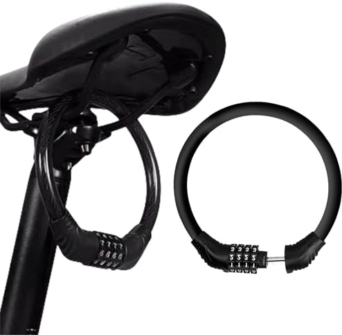 Chaîne Antivol Vélo,Cadenas de Chaîne pour Bicyclette, Chaîne Antivol Vélo à Code, Cadenas à Vélo Chaînes Antivol avec 5 Chiffres Mot de Passe pour vélo, Moto