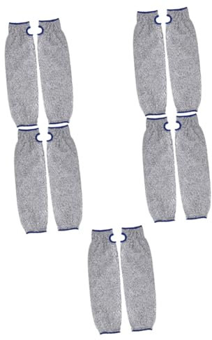 PartyKindom 5 Paare Armschutz mit Schnittschutz Kettensäge Unterarmschutz UV-Armstulpen Unterstützung Perlen armschützer Arbeitsschutzärmel Ärmelabdeckung schnittfeste Armmanschetten Sport
