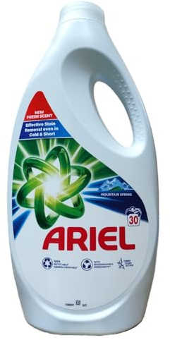 4er Pack - Ariel Flüssigwaschmittel – Mountain Spring – 1500 ml / 30 Wäschen