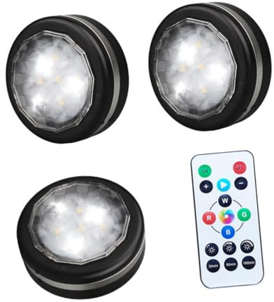 DOITOOL Led Schrankleuchte Mit Fernbedienung Rgb Bunte Beleuchtung Batteriebetrieben Für Kleiderschrank Und Schrank Einfach Zu Bedienen Installieren