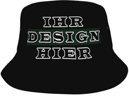Xenorith Fischerhut personalisiert Herren und Damen Selbst gestalten Bucket Hat Sie Ihren eigenen Anglerhut mit Logo Text oder Foto Sonnenhut Strandhut Lustig für Outdoor-Abenteuer und Freizeit