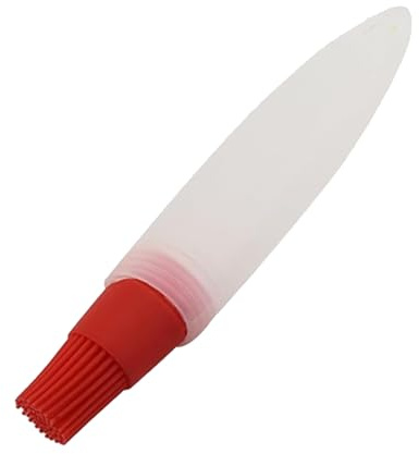 Cepillo de aceite de silicona, botella dispensadora de aceite con cepillo, botella de silicona, pasta portátil con tapa para almacenamiento de aceitunas prensadas, aderezo de ensalada, cocina