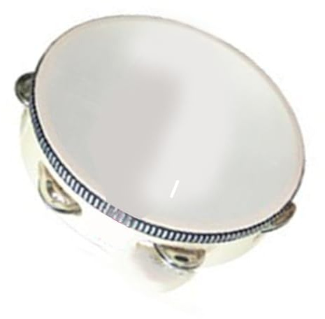 AOWINHIT Pädagogische Percussion Tambourin -Trommel, Hölzerne Handheld Tamburin Bildungswahrscheinstrommel für Partyunterhaltung (20,3 cm/8in)