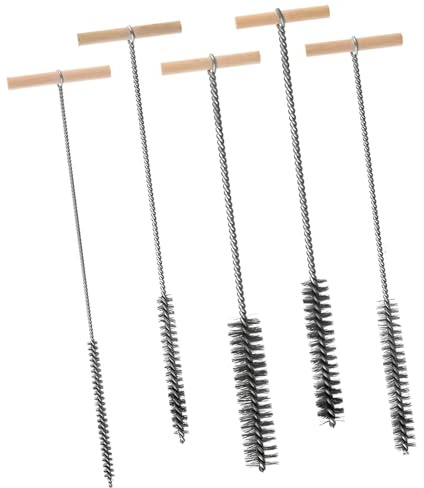 Eulihent 5 Piezas Cepillos para Agujeros Perforados Cepillo para Agujeros de Acero Inoxidable Cepillos para Agujeros de Perforación (8/12/16/20/25 mm)