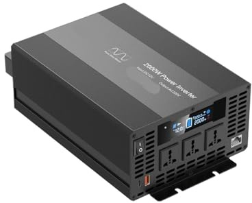 Invertitore di potere, Inverter a onda sinusoidale pura da 2000 W, convertitore di potenza ad alta potenza, resistente alla corrosione for casa e camper