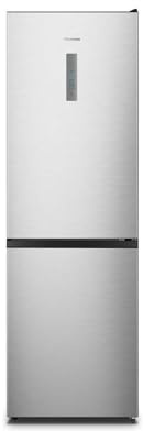 Hisense RB395N4BCE 186cm High x 60cm Wide - 304 Litre Capacity - 60/40 Split - No Frost - Stainless Steel Inox Freestanding Fridge Freezer - Reversible Door - LED Control - 2 Year Warranty