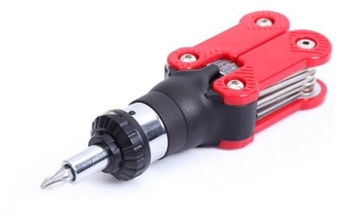 Juego de destornilladores de trinquete de 15 pulgadas con puntas hexagonales para tornillos ranurados en cruz para mantenimiento de vehículos y desmontaje de electrodomésticos