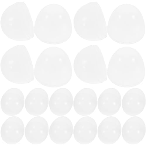 MOBUTOFU Boîte de Rangement pour Coquilles D'œufs en Plastique Pp, 50 Pièces, Solide et Remplissable, pour Stockage de Petites Décorations ou Bonbons