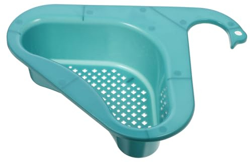 Toyvian Panier Passoire D'évier Cuisine en Pp, Forme Triangulaire et Col de Cygne, Rangement D'ustensiles, pour Laver Fruits et Légumes, la Cuisine