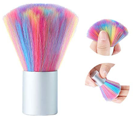 Nail Art Brush,Colorful Soft Nail Cleaning Brush Gel Powder Dust Remover Brush Manicure Diy Nail Care Tool