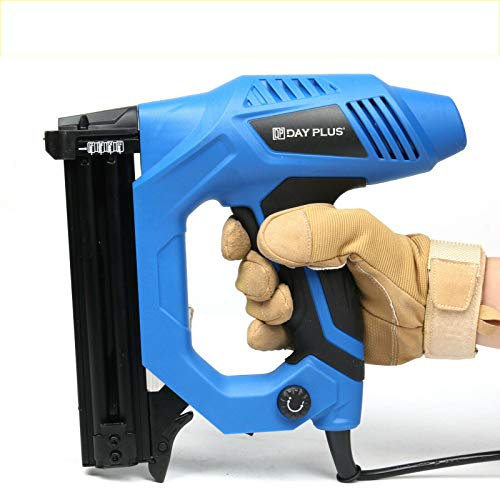 Household Nail Gun & Staple Gun 2in1 Electric Heavy Duty Stapler Nailer Tool, 10-25mm Electric Straight Nail Staple Gun Heavy Duty Woodworking Tool 220V Power