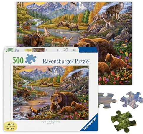 Ravensburger Puzzle Wilderness - Jigsaw Puzzle - 500 pieces extra large