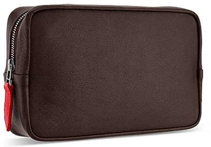 Pack & Smooch Kabeltasche Longford Leder Dunkelbraun