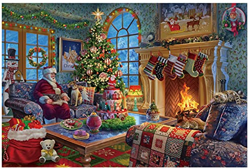 LAVIEVERT Puzzle en bois de 1000 pièces pour adultes et enfants - Père Noel