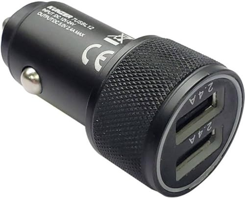 Kunzer USB-Ladeadapter für Auto, 12 V, maximale Strombelastung = 4,8 A