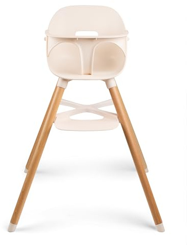 Ziza Hochstuhl für Babys ab 6 Monaten Pearl - Kippsicherer & ergonomischer Kinderstuhl für die ersten Lebensjahre, Einfach aufzubauen, leicht zu reinigen
