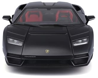 Maisto Lamborghini Countach LPI-800: Modellauto im Maßstab 1:18, Türen, Kofferraum und Motorhaube beweglich, schwarz (531459BK)
