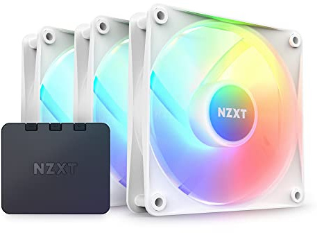F120RGB-Kern, 120 mmRGB-Lüfter, Dreierpack mit RGB-Controller, Weiß