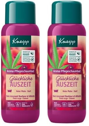Kneipp Aroma-Pflegeschaumbad Glückliche Auszeit (1 x 400 ml) (Packung mit 2)
