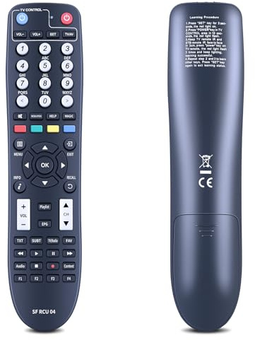 GOUYESHO Telecomando sostitutivo SF RCU 04 per Octagon, compatibile con tutti i modelli SF8008 SF RCU04 (senza apprendimento per il ricevitore e apprendimento per il televisore)