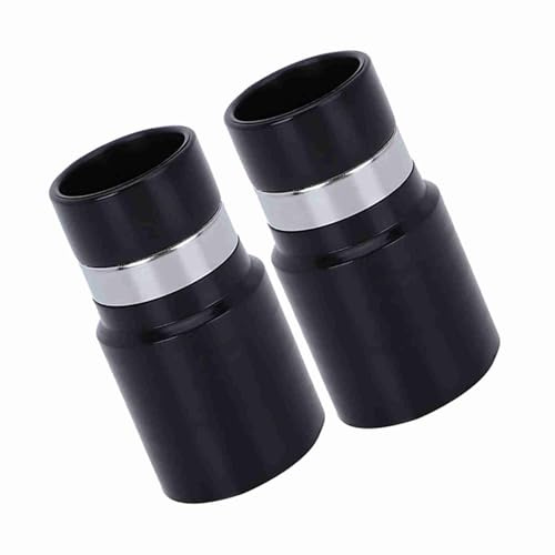 Mrisata Adaptador de Manguera Vacío de 2 Piezas, 32 mm, Negro, Plástico, Reemplazo de Adaptador Húmedo y Seco, Aspiradora Central Universal