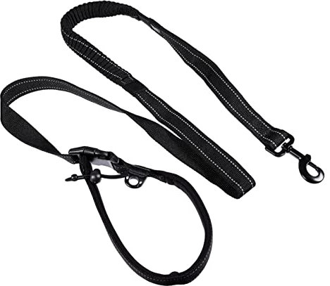 BUGUUYO Multi-funktionale Reflektierende Hundeleine Für Große Hunde Hands Leine Mit Hook Für Sicheres Joggen Und Spazierengehen Für Outdoor-aktivitäten